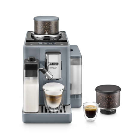 De'Longhi Rivelia Fully Automatic Coffee Machine (Pebble Grey)